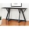Homeroots 54" Brown Solid Wood Trestle Console Table 605653 - alternate 1