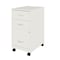 Space Solutions 14.25 in W 3 Drawer Mobile Vertical File Cabinet, Pearl White 24428 - alternate 16