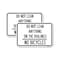 Signmission Do Not Lean Anything on the Railings - No Bicycles, 12'' X 18'' 2 Signs, Heavy Gauge Aluminum, 2PK A-1218-2PACK-24631 - alternate 1