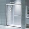 Fab Glass And Mirror Bypass Sliding Glass Tub Shower Door Sorrento Lux Series Adjustable 56in-60in Width 62in Height-Se SHSOL60X62CH - alternate 8