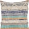 Homeroots Set of Two Blue Striped Cotton Throw Pillow With Fringe, 2PK 554580 - alternate 7