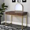 Homeroots 42" Gold Mirrored Vanity Table with Mirror With Two Drawers 486500 - alternate 5