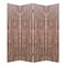 Homeroots 84" Brown Folding Four Panel Screen Room Divider 342772 - alternate 1