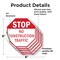 Signmission Stop No Construction Traffic, 6 inch X 6 inch, Vinyl Decal, 5PK OC-D-5PACK-6-110 - alternate 4