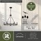 Vaxcel Russel 6 Light Matte Black and Weathered Gray Farmhouse Candle Wheel Chandelier H0274 - alternate 8