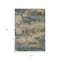 Homeroots 8' X 10' Teal Blue And Beige Abstract Washable Indoor Outdoor Area Rug 630942 - alternate 8