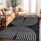 World Rug Gallery Contemporary Arch Design Area Rug 5 ft x 7 ft Black WR94BLACK5X7 - alternate 1