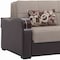 Homeroots 74" Brown Chenille Sleeper Sofa And Toss Pillows 607194 - alternate 7