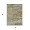 Homeroots 5' X 8' Beige And Fern Green Abstract Washable Indoor Outdoor Area Rug 630826 - alternate 7