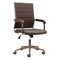 Homeroots Espresso and Bronze Adjustable Height Swivel Rolling Office Chair 556762 - alternate 9