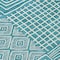 Homeroots 3' X 5' Teal Blue And Ivory Geometric Washable Indoor Outdoor Area Rug 600780 - alternate 9