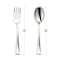 Smarty Had A Party Silver Disposable Plastic Mini Flatware Set - Dessert Spoons and Dessert Forks (960 Guests), 1920PK 790-SVCS-CASE - alternate 9