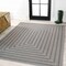 Jonathan Y Chevron Modern Concentric Squares Black/Light Gray 4 ft. x 6 ft. Indoor/Outdoor Area Rug SMB206B-4 - alternate 8