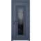 Vdomdoors Steel Door Ballucio 6044 Gray Graphite Stainless Inserts Single Modern Painted-W36xH80-Right Inswin BALLUCIO6044EXD-GRE-W36xH80-RH-I - alternate 1
