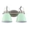 Jonathan Y Phineas 16.25" 2-Light Adjustable Farmhouse Bohemian Iron LED Vanity Light, Mint Green/Nickel JYL1115C - alternate 13