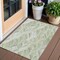 Homeroots 3' X 5' Sage Artichoke Green And Mint Green Geometric Washable Indoor Outdoor Area Rug 589242 - alternate 1