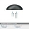 Amerock Ravino 3 inch (76mm) Center-to-Center Matte Black Cabinet Cup Pull, 25PK 25VMP22094FB - alternate 6