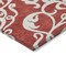 Homeroots 9' X 12' Red And Ivory Damask Washable Indoor Outdoor Area Rug 614459 - alternate 8