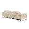 Homeroots 90in Cream and Black Italian Leather Power Reclining Loveseat With Storage 720561 - alternate 9