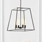 Jonathan Y Hutson 4-Light 21" Iron Modern Angled LED Chandelier, Black JYL9534A - alternate 12