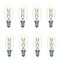 Bulbrite 40w Equivalent Dimmable B11 Vintage Edison Clear LED Light Bulb Candelabra (E12) Base, 3000K, 8PK 861623 - alternate 1