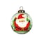 Homeroots Festive Glitter Santa Hand Painted Mouth Blown Glass Ornament 477463 - alternate 1