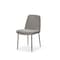 Homeroots Gray and Black Upholstered Fabric And Metal Dining Side Chair 605884 - alternate 5