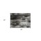 Homeroots 2' X 3' Gray and Black Abstract Washable Non Skid Indoor Outdoor Area Rug 563601 - alternate 9