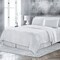 Homeroots White Linen King Flat Sheet 520758 - alternate 6