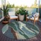 Homeroots 8' Sage Brown And Beige Round Abstract Washable Indoor Outdoor Area Rug 601004 - alternate 9