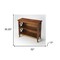 Homeroots 30" Brown Wood Two Tier Bookcase 389576 - alternate 7