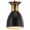 Jonathan Y Edison 33.25" Linear 3-Light Metal Linear LED Pendant, Black/Brass Gold JYL6138A - alternate 11
