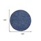 Homeroots 10' Navy Blue And Denim Blue Round Indoor Outdoor Area Rug 545484 - alternate 9
