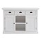 Homeroots 49in White Wood Three Drawer Sideboard with Two Doors 388214 - alternate 9