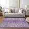 Homeroots 9' X 12' Plum Purple And Silver Oriental Washable Indoor Outdoor Area Rug 588838 - alternate 9