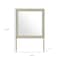 Homeroots 35" Natural Wood Square Frame Mounted Dresser Mirror 643692 - alternate 8