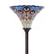 Jonathan Y Peacock Tiffany-Style 70" Torchiere LED Floor Lamp, Bronze JYL8006A - alternate 9