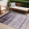 Homeroots 5' X 8' Purple Ombre Washable Non Skid Indoor Outdoor Area Rug 563668 - alternate 1