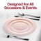 Smarty Had A Party Pink Vintage Round Disposable Plastic Dinnerware  Set (120 Dinner Plates+120 Salad Plates), 240PK 860PNKVP-CASE - alternate 11