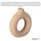 Uniquewise 5-Inch Decorative Small Hollow Ceramic Donut Table Vase - Handmade, Minimalist Boho Style,  QI004733.S - alternate 10