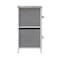 Flash Furniture Harris 5 Drawer Storage Dresser with White Cast Iron Frame, Light Natural Wood Top and Easy Pull En WX-5L206-MDF-WHT-LNT-GG - alternate 10