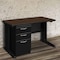 Regency Fusion Teachers Desk W/ Single Pedestal Drawer Unit, 48 in W X Wood, Metal, Neo Walnut MSP4824NW - alternate 6