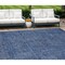 Homeroots 9' X 12' Navy Blue And Blue Southwestern Washable Indoor Outdoor Area Rug 587072 - alternate 1