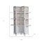 Homeroots 71" White Wood Folding Four Panel Screen Room Divider 342741 - alternate 5