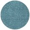 Homeroots 8' Teal Blue Gray And Ivory Round Polka Dot Washable Indoor Outdoor Area Rug 599090 - alternate 8