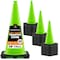 Xpose Safety Traffic Safety Cone, 28 in, Premium PVC, No Collar, Lime Green, 24 pk LTC28-24-X-S - alternate 1