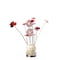 Homeroots 21" Silver and Clear Metal and Faux Crystal Geometric And Roses Bedside Lamp 568837 - alternate 5