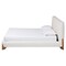Baxton Studio Vinicio Mid-Century Modern Cream Boucle King Platform Bed 254-14063-ZORO - alternate 10