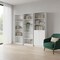 Homeroots Set of Three White Wood Twelve Tier Modular Bookcase with Two Doors, 3PK 546627 - alternate 3