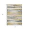 Homeroots 3' X 5' Gold Gray And Ivory Striped Washable Indoor Outdoor Area Rug 631407 - alternate 9